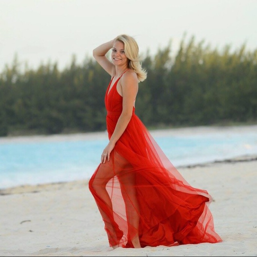 Red dress